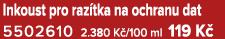 Inkoust pro raz tka na ochranu dat 5502610 2.380 K /100 ml 119 K 